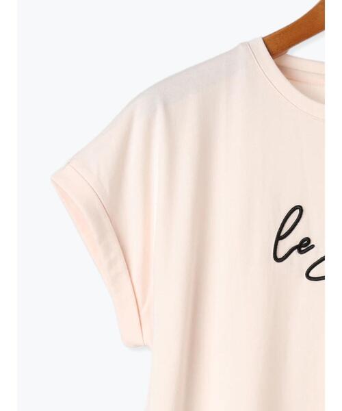 Lugnoncure（ルノンキュール）の「フロント刺繍Tシャツ（Tシャツ/カットソー・レディース・ブラック/ピンク/オフホワイト・F）」の17枚目の写真