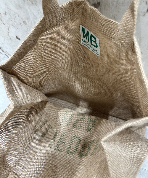 LOUNGEDRESS(ラウンジドレス)の「【MAISON BENGAL/メゾンベンガル】 ロゴジュートBAG(トートバッグ・レディース・ベージュ・FREE)」の2枚目の写真