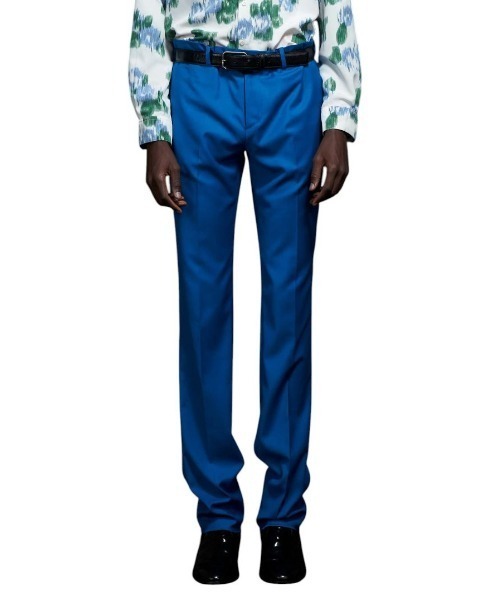 GalaabenD(ガラアーベント)の「80's Custom Straight Slacks カスタムストレートスラックス(スラックス・メンズ・ブルー/ホワイト・48/46)」の1枚目の写真