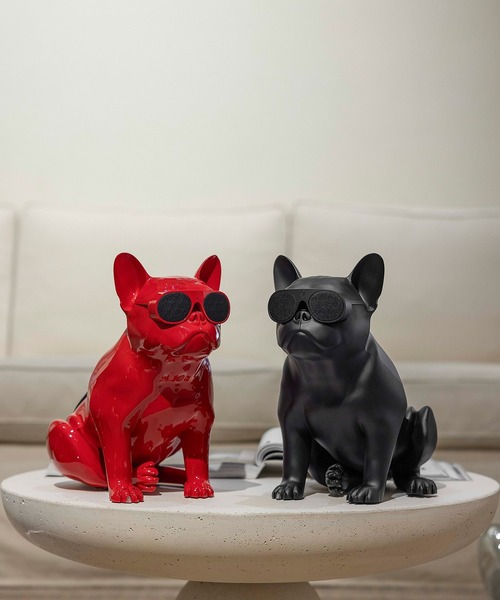 ESTNATION(エストネーション)の「AeroBull / フレンチブルドッグ型スピーカー AeroBull XS1(スピーカー・メンズ・レッド/ブラック・FREE)」の2枚目の写真