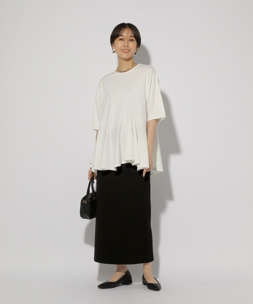 Elura（エルーラ）の「サラサラタッチナロースカート＜低身長サイズあり＞/321511（スカート・レディース・ダークブラウン/ブラック/ネイビー・MEDIUM/LARGE/FREE(S)）」の12枚目の写真