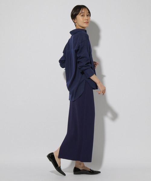 Elura（エルーラ）の「サラサラタッチナロースカート＜低身長サイズあり＞/321511（スカート・レディース・ダークブラウン/ブラック/ネイビー・MEDIUM/LARGE/FREE(S)）」の22枚目の写真