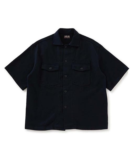 BLUE BLUE（ブルーブルー）の「スーパーヘビーテンジク ショートスリーブ ミリタリーシャツ（シャツ/ブラウス・メンズ・オフホワイト/オリーブ/ネイビー・SMALL/LARGE/MEDIUM）」の3枚目の写真