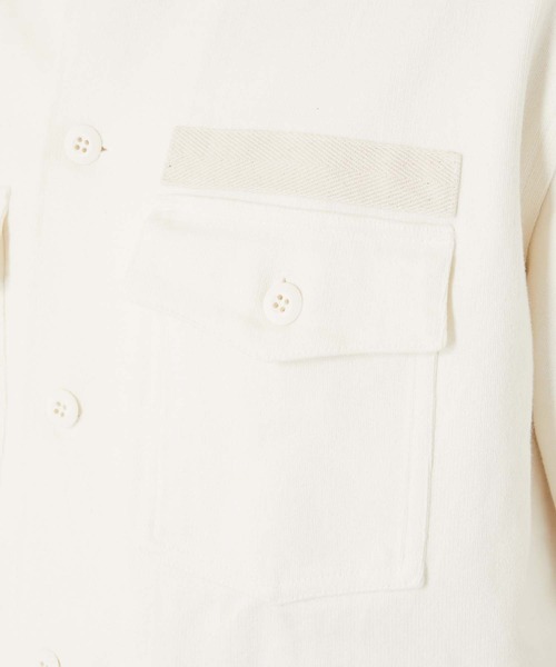 BLUE BLUE（ブルーブルー）の「スーパーヘビーテンジク ショートスリーブ ミリタリーシャツ（シャツ/ブラウス・メンズ・オフホワイト/オリーブ/ネイビー・SMALL/LARGE/MEDIUM）」の11枚目の写真