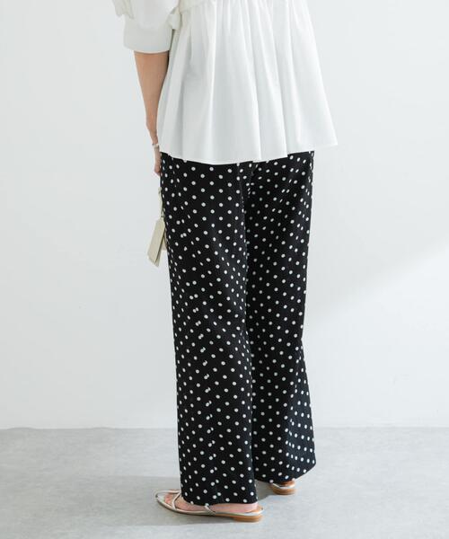 F by ROSSO（エフバイロッソ）の「F by ROSSO　ドットプリントパンツ（その他パンツ・レディース・ブラック・36/38）」の4枚目の写真