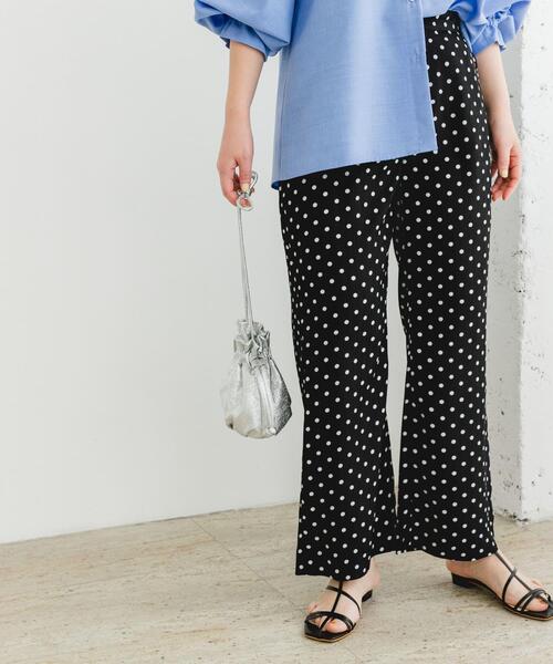 F by ROSSO（エフバイロッソ）の「F by ROSSO　ドットプリントパンツ（その他パンツ・レディース・ブラック・36/38）」の6枚目の写真