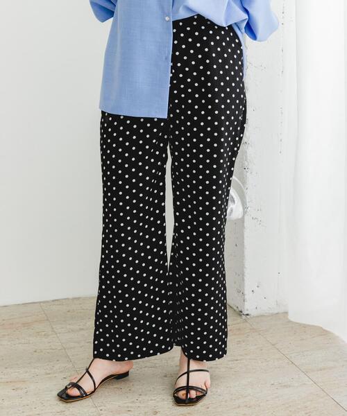F by ROSSO（エフバイロッソ）の「F by ROSSO　ドットプリントパンツ（その他パンツ・レディース・ブラック・36/38）」の7枚目の写真