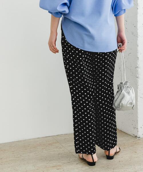 F by ROSSO（エフバイロッソ）の「F by ROSSO　ドットプリントパンツ（その他パンツ・レディース・ブラック・36/38）」の9枚目の写真