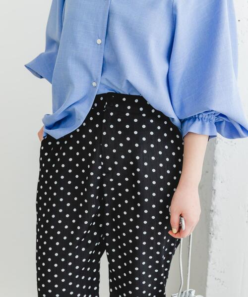 F by ROSSO（エフバイロッソ）の「F by ROSSO　ドットプリントパンツ（その他パンツ・レディース・ブラック・36/38）」の10枚目の写真