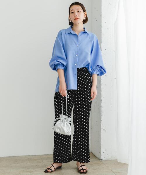 F by ROSSO（エフバイロッソ）の「F by ROSSO　ドットプリントパンツ（その他パンツ・レディース・ブラック・36/38）」の11枚目の写真