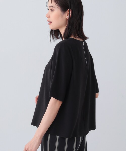 INDIVI（インディヴィ）の「【日本製／トリアセテート混】アシメライン