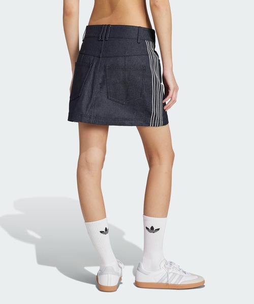 極美品❤︎adidas originals アディダスオリジナルス デニムスカート adidas デニムスカート DENIM ZIP SKIRT / アディダスオリジナル