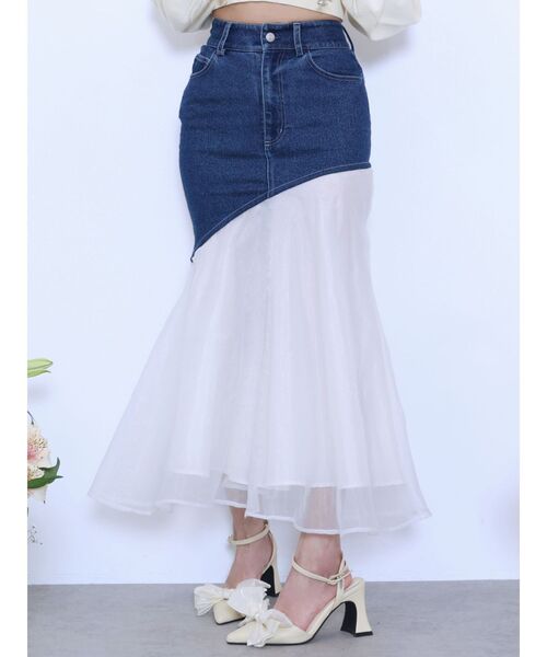 送料関税込■ZIMMERMANN■アシンメトリーデニムミディスカート アシンメトリープリーツデニムスカート – jemiremi（ジェミレミ）