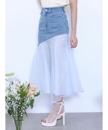 EATME | アシンメトリーマーメイドデニムスカート(デニムスカート)