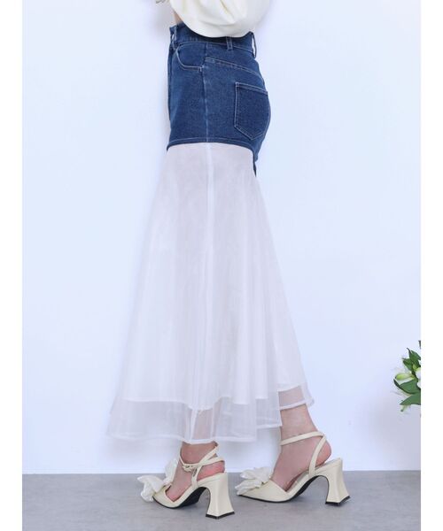 EATME(イートミー)の「アシンメトリーマーメイドデニムスカート(デニムスカート・レディース・ブラック/ブルー/ライトブルー・SMALL/MEDIUM)」の18枚目の写真