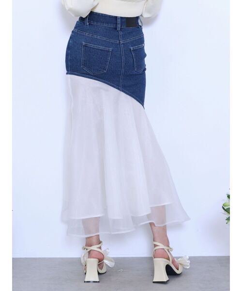 EATME(イートミー)の「アシンメトリーマーメイドデニムスカート(デニムスカート・レディース・ブラック/ブルー/ライトブルー・SMALL/MEDIUM)」の19枚目の写真