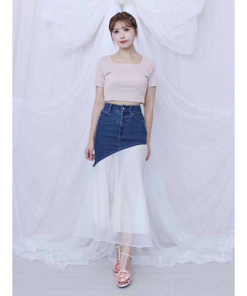 EATME(イートミー)の「アシンメトリーマーメイドデニムスカート(デニムスカート・レディース・ブラック/ブルー/ライトブルー・SMALL/MEDIUM)」の22枚目の写真