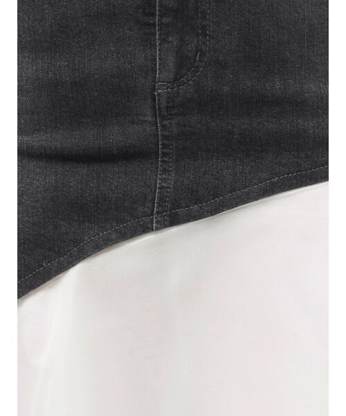 EATME(イートミー)の「アシンメトリーマーメイドデニムスカート(デニムスカート・レディース・ブラック/ブルー/ライトブルー・SMALL/MEDIUM)」の5枚目の写真