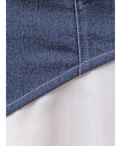 EATME(イートミー)の「アシンメトリーマーメイドデニムスカート(デニムスカート・レディース・ブラック/ブルー/ライトブルー・SMALL/MEDIUM)」の6枚目の写真