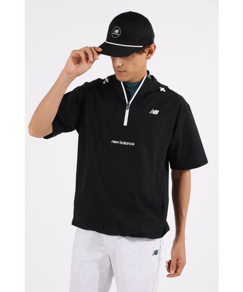 New Balance Golf(ニューバランスゴルフ)の「【new balance golf】撥水 防風 ハーフジップ プルオーバー フーディー (MENS)(その他トップス・メンズ・ベージュ系その他/ホワイト/ブラック・MEDIUM/X-LARGE/LARGE)」の7枚目の写真