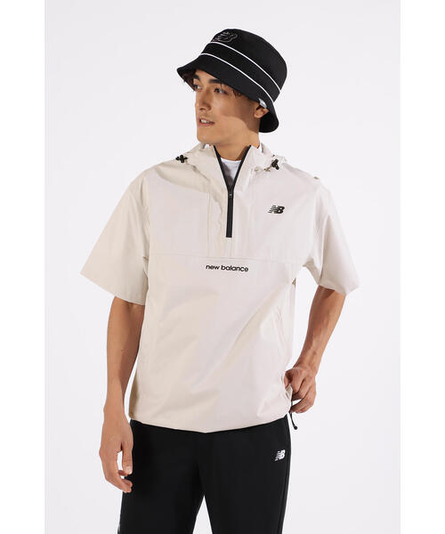 New Balance Golf(ニューバランスゴルフ)の「【new balance golf】撥水 防風 ハーフジップ プルオーバー フーディー (MENS)(その他トップス・メンズ・ベージュ系その他/ホワイト/ブラック・MEDIUM/X-LARGE/LARGE)」の3枚目の写真