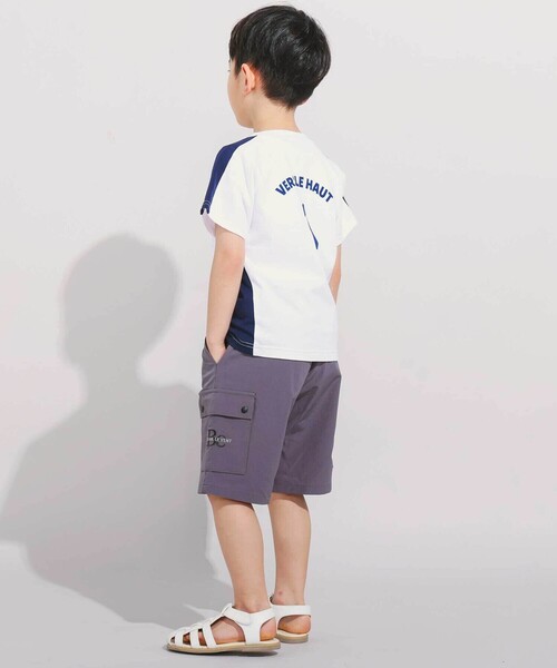 BeBe(ベベ)の「リップストップカーゴハーフパンツ(90~160cm)(カーゴパンツ・キッズ・オレンジ/グレー・150cm/140cm/130cm)」の6枚目の写真