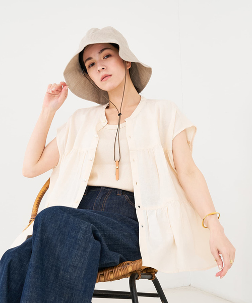 Nine Tailor/ナインテーラー】 Canna Hat リネンハット（ハット