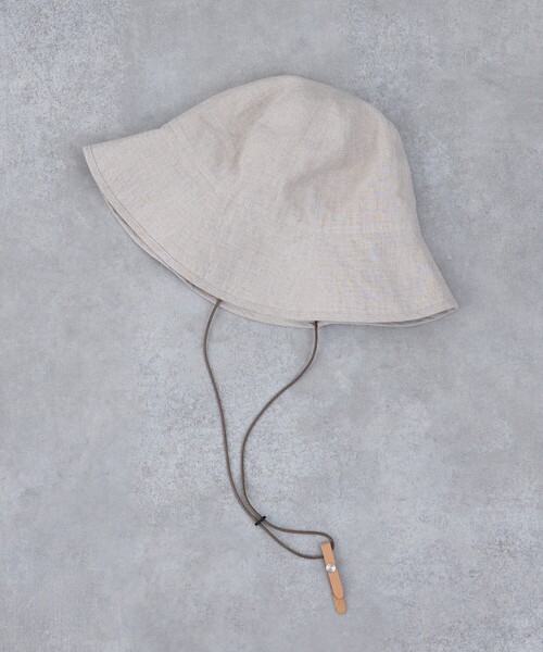 Nine Tailor(ナインテイラー)の「【Nine Tailor/ナインテーラー】 Canna Hat リネンハット(ハット・レディース・チャコールグレー/ベージュ/ラベンダー/モスグリーン/ブラック・フリー)」の15枚目の写真