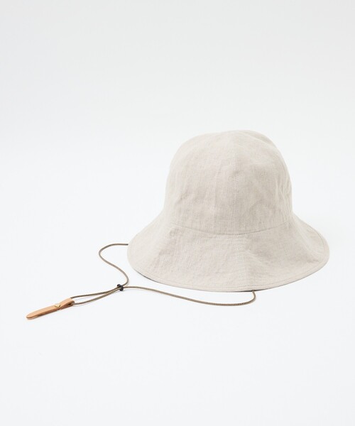 Nine Tailor(ナインテイラー)の「【Nine Tailor/ナインテーラー】 Canna Hat リネンハット(ハット・レディース・チャコールグレー/ベージュ/ラベンダー/モスグリーン/ブラック・フリー)」の19枚目の写真