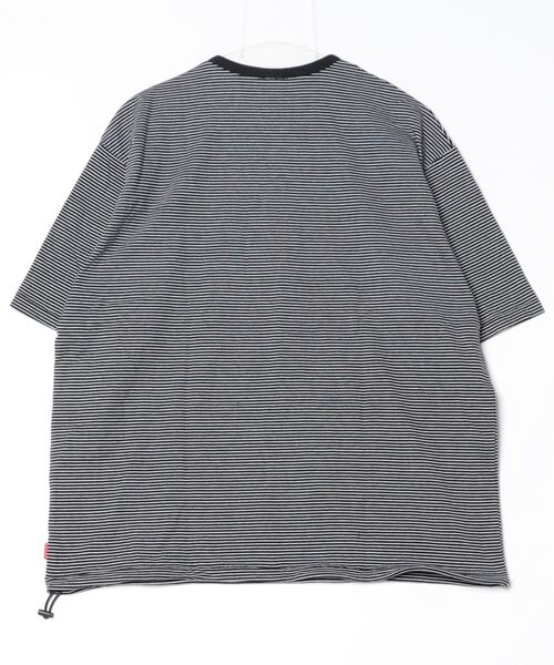 Healthknit(ヘルスニット)の「Healthknit NARROW BORDER JERSEY Side Slit (#51044)(Tシャツ/カットソー・メンズ・ブラック系その他・MEDIUM/LARGE/X-LARGE)」の2枚目の写真