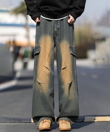 aimoha（アイモハ）の「カーゴワイドデニムパンツ（デニムパンツ）」