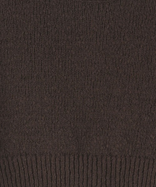 LOWRYS FARM(ローリーズファーム)の「スラブバックボタンベスト 324441(ニット/セーター・レディース・アイボリー/ブラック/レッド/パープル/ブラウン・FREE)」の6枚目の写真