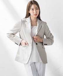 la.f…（ラエフ）の「シェルタリングジャケット≪洗濯機で洗える≫（テーラードジャケット）」