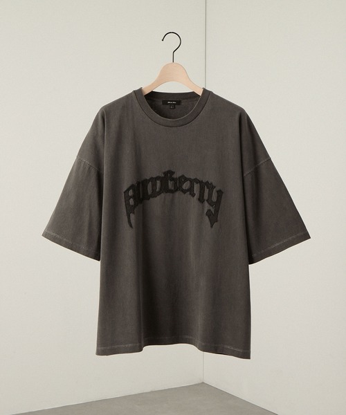 Alfred Alex(アルフレッドアレックス)の「【Alfred Alex】ヴィンテージ加工ピグメントロゴパッチTシャツ(Tシャツ/カットソー・メンズ・グレイッシュブルー/ブラック/ワイン/ダークブラウン/ブラック系/ブルー系・M/L)」の18枚目の写真