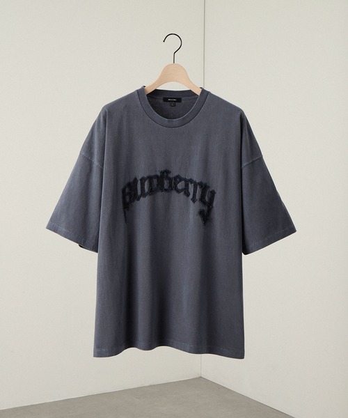 Alfred Alex(アルフレッドアレックス)の「【Alfred Alex】ヴィンテージ加工ピグメントロゴパッチTシャツ(Tシャツ/カットソー・メンズ・グレイッシュブルー/ブラック/ワイン/ダークブラウン/ブラック系/ブルー系・M/L)」の21枚目の写真