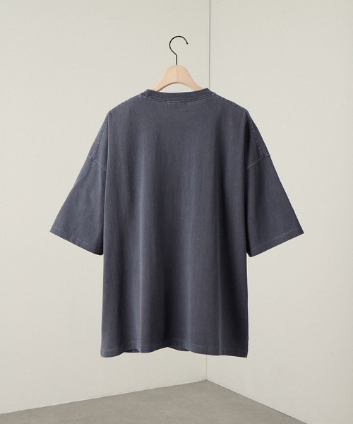 Alfred Alex(アルフレッドアレックス)の「【Alfred Alex】ヴィンテージ加工ピグメントロゴパッチTシャツ(Tシャツ/カットソー・メンズ・グレイッシュブルー/ブラック/ワイン/ダークブラウン/ブラック系/ブルー系・M/L)」の22枚目の写真