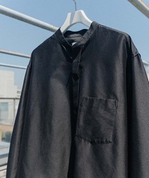 ADAM ET ROPE' | 【ACT/アクト】超軽量 オーバーサイズ シアー バンドカラーシャツ / 速乾 / ストレッチ / イージーケア(シャツ/ブラウス)