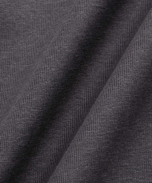 ADAM ET ROPE'(アダムエロペ)の「【ACT/アクト】超軽量 オーバーサイズ シアー バンドカラーシャツ / 速乾 / ストレッチ / イージーケア(シャツ/ブラウス・メンズ・チャコールグレー/ブラック・M/L)」の13枚目の写真