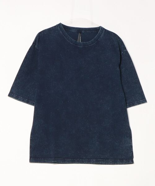 COMMON WARE(コモンウェアー)の「COMMONWARE:16/- CTN CHEMICAL WASH TEE S/S(Tシャツ/カットソー・メンズ・ネイビー/ブラック・S/M/L/XL)」の4枚目の写真
