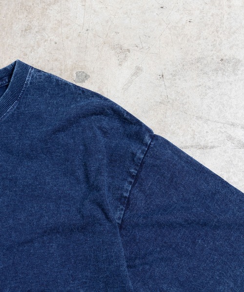 COMMON WARE(コモンウェアー)の「COMMONWARE:16/- CTN CHEMICAL WASH TEE S/S(Tシャツ/カットソー・メンズ・ネイビー/ブラック・S/M/L/XL)」の8枚目の写真