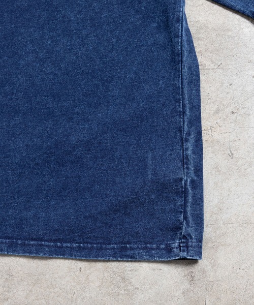 COMMON WARE(コモンウェアー)の「COMMONWARE:16/- CTN CHEMICAL WASH TEE S/S(Tシャツ/カットソー・メンズ・ネイビー/ブラック・S/M/L/XL)」の6枚目の写真