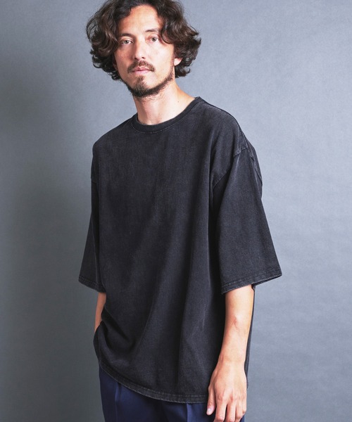 COMMON WARE(コモンウェアー)の「COMMONWARE:16/- CTN CHEMICAL WASH TEE S/S(Tシャツ/カットソー・メンズ・ネイビー/ブラック・S/M/L/XL)」の14枚目の写真