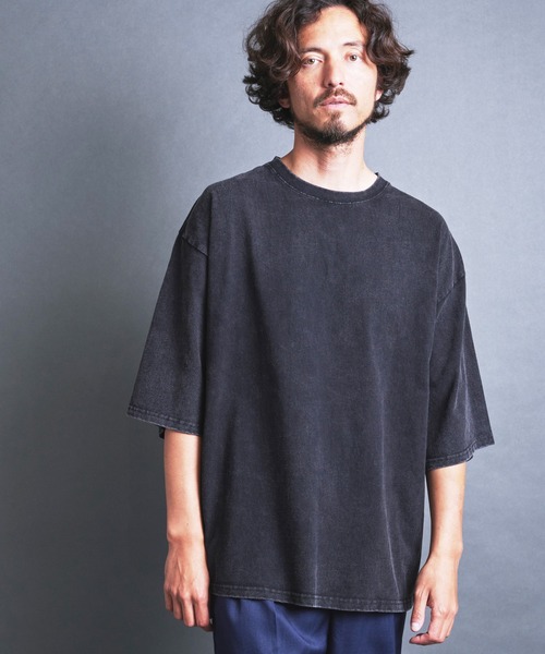COMMON WARE(コモンウェアー)の「COMMONWARE:16/- CTN CHEMICAL WASH TEE S/S(Tシャツ/カットソー・メンズ・ネイビー/ブラック・S/M/L/XL)」の16枚目の写真