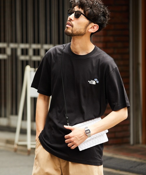 カジュアル★the north face ショートスリーブ Tシャツ THE NORTH FACE tシャツ 「THE FACE」ショートスリーブエアリー