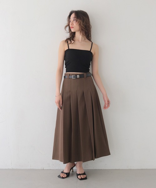 CLEIO（クレイオ）の「【CLEIO】カップインリブニットスクエアキャミソール CUP-IN RIBBED KNIT SQUARE NECK CAMISOLE/737-13674（キャミソール・レディース・ブラック/ホワイト・FREE）」の21枚目の写真