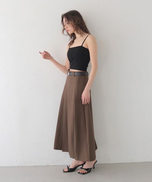 CLEIO（クレイオ）の「【CLEIO】カップインリブニットスクエアキャミソール CUP-IN RIBBED KNIT SQUARE NECK CAMISOLE/737-13674（キャミソール・レディース・ブラック/ホワイト・FREE）」の18枚目の写真