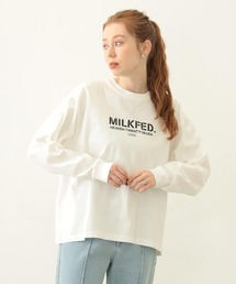 MILKFED. | STENCIL LOGO WIDE L/S TEE(Tシャツ/カットソー)