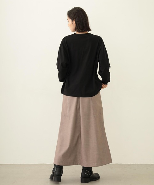 MILKFED.（ミルクフェド）の「STENCIL LOGO WIDE L/S TEE（Tシャツ/カットソー・レディース・ブルー/ブラック/ホワイト・M/L）」の20枚目の写真