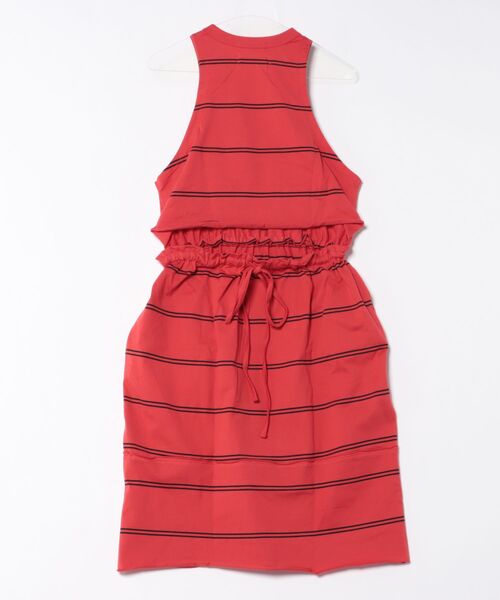 クリンクルクリンクルクリンクル border back slit dress border back slit dress