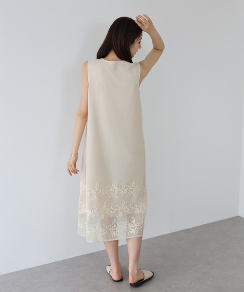 セール】コード刺繍レースワンピース（ワンピース）｜J by blue